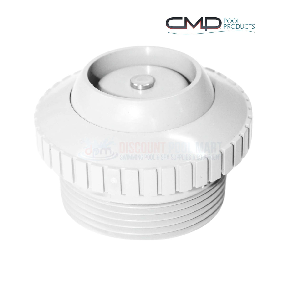 CMP Eyeball Return Fitting Check Valve 1.5" White for pools & spas | SKU 25552-500-000 | Discount Pool Mart DPM