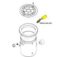 CMP Float Valve 25504-000-100 assembly diagram, ideal for Discount Pool Mart DPM water levelers, 3/8" MPT connection.