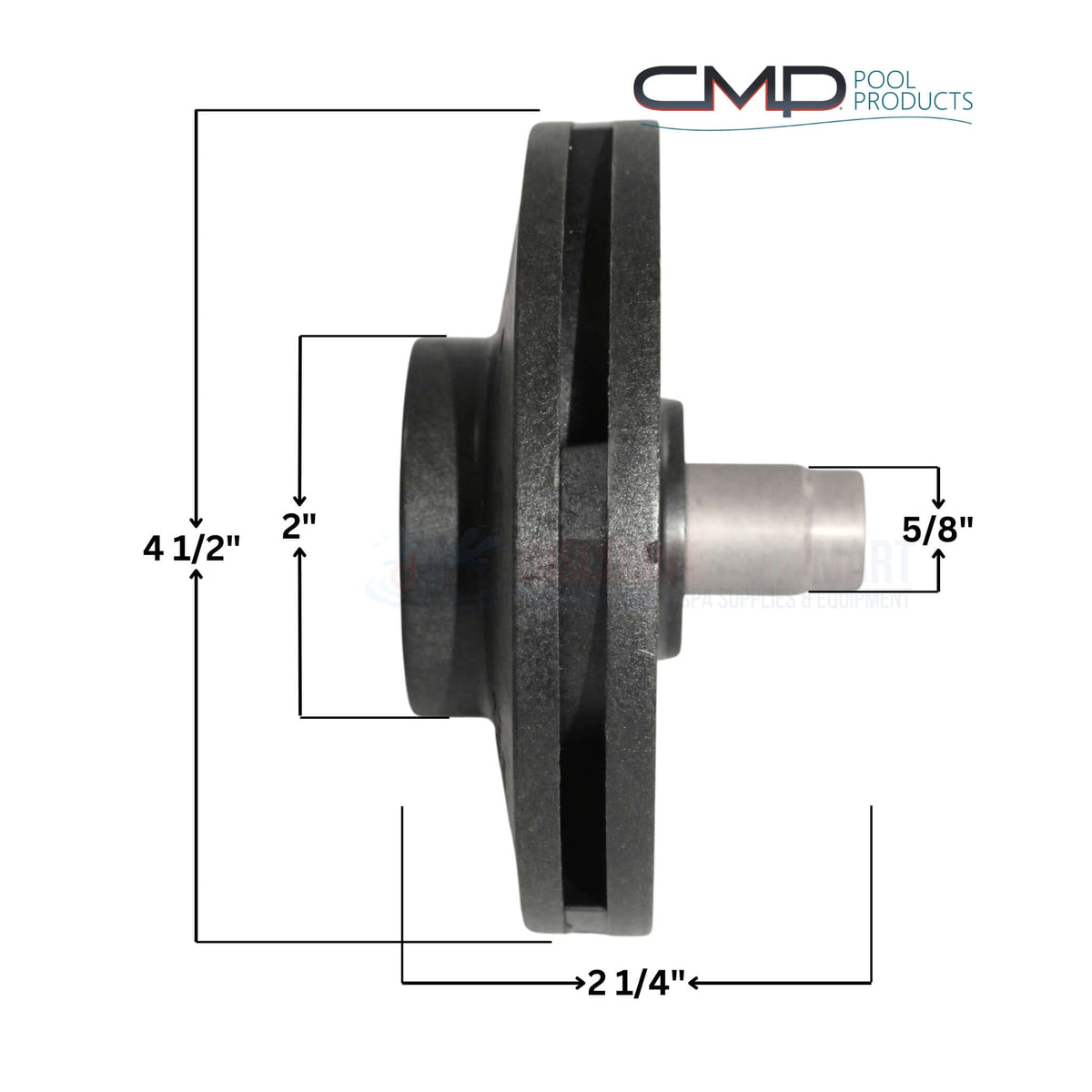 Cmp Hd Part CMP Impeller For Max-Flo & Super Pumps | 2HP | SPX2615C | 25305-615-00