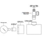 CMP Pressure Test Kit diagram showing 2" spigot, adapter, pressure gauge, and brass faucet connections. Discount Pool Mart DPM.