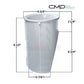 CMP Basket dimensions for Hayward Super II Pumps, compatible with SPX3000M, available at Discount Pool Mart DPM.