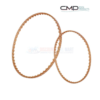 CMP Belt Kit for Polaris 360 and 380 by Discount Pool Mart DPM, includes small and large belts for efficient pool cleaning.
