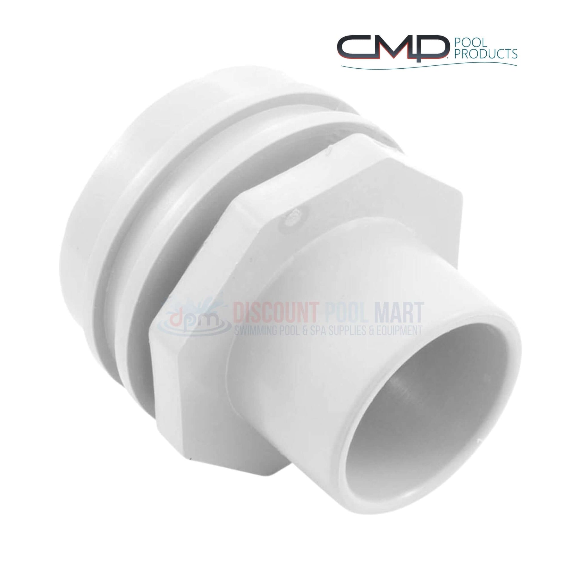 CMP Flush Mount Return Fitting White 25555-000-000 from Discount Pool Mart DPM for pool return systems.