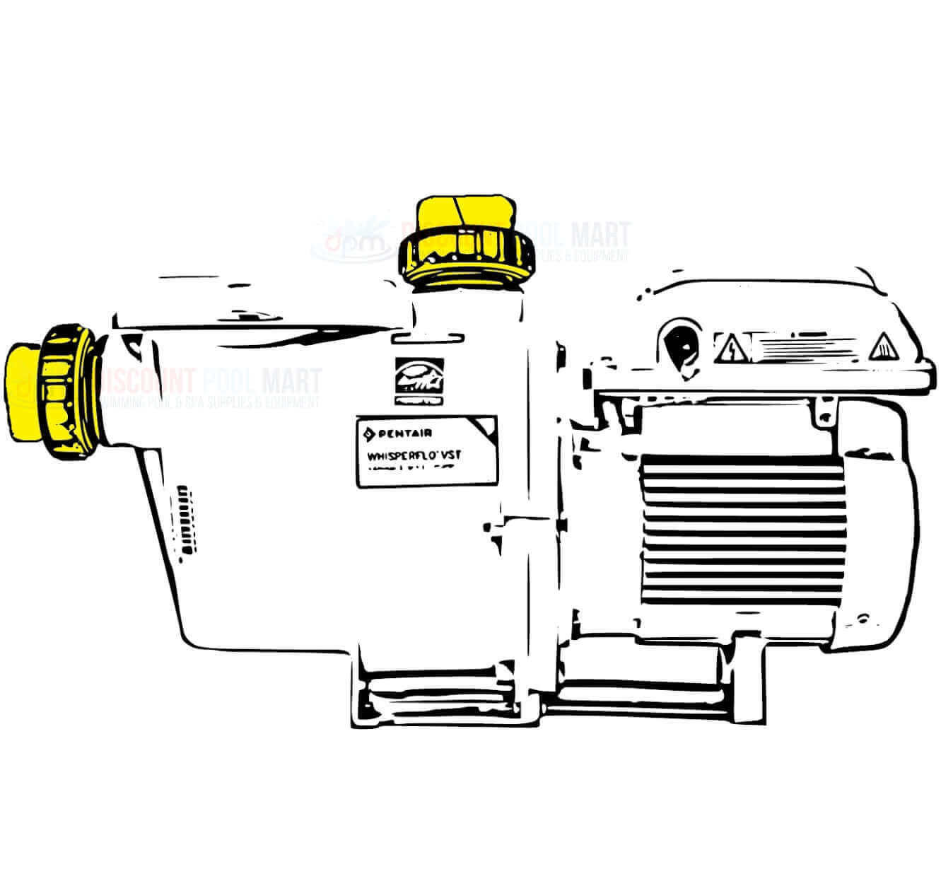 CMP Hi-Temp Union for Whisperflo & Intelliflo pumps, 2.5-inch, Model 21063-250-000, Discount Pool Mart.