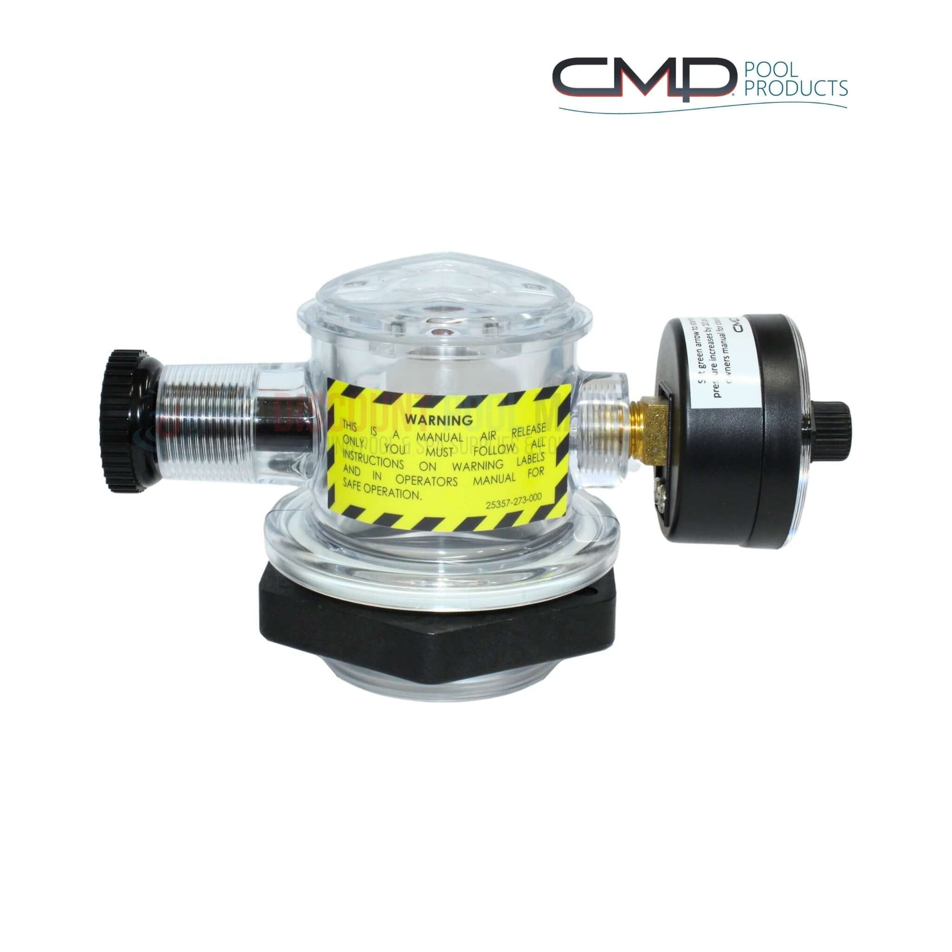 CMP Manual Air Relief Valve with Pressure Gauge for Pentair Triton Filters | Discount Pool Mart | DPM