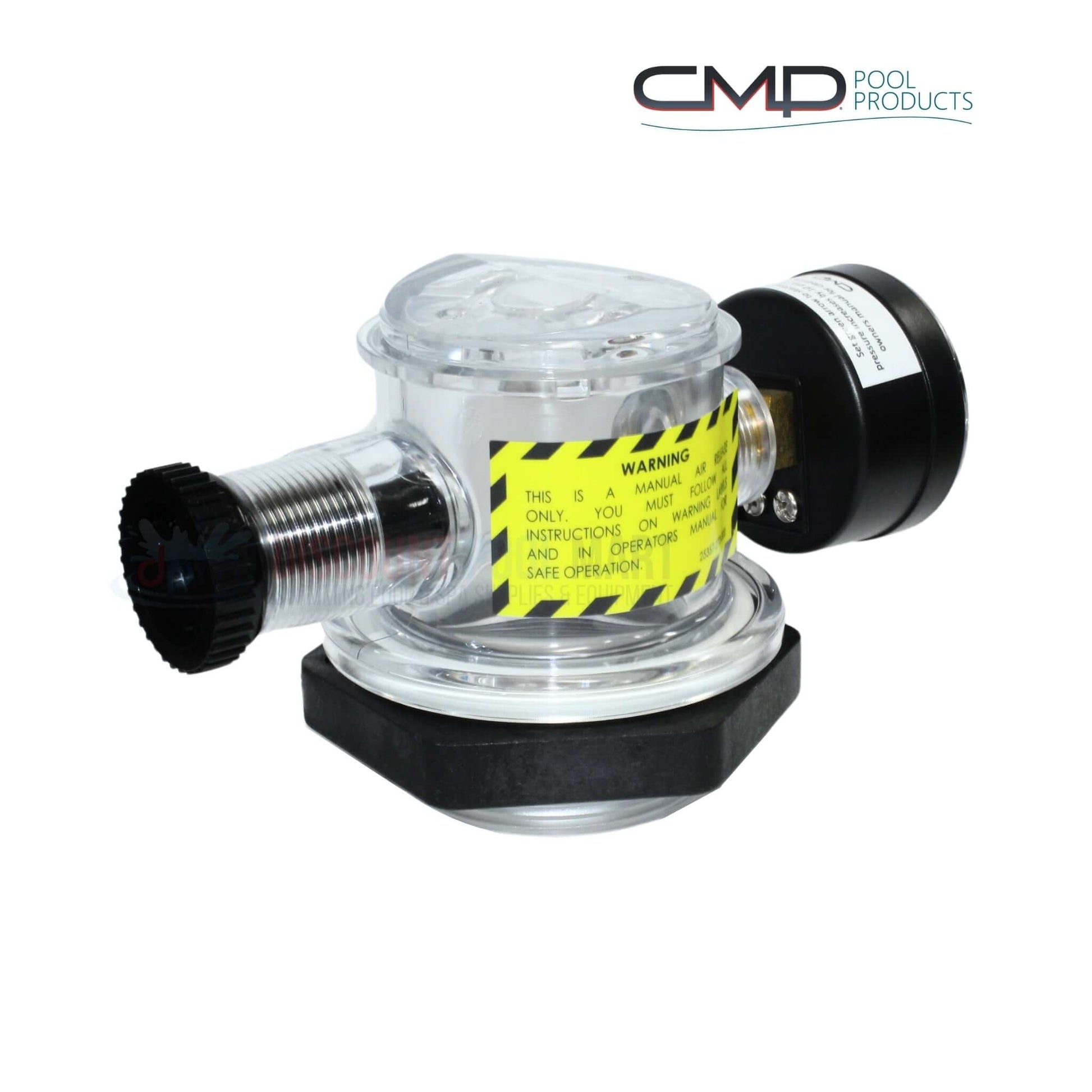 CMP Manual Air Relief Valve with Pressure Gauge for Pentair Triton Filters, Discount Pool Mart - DPM.