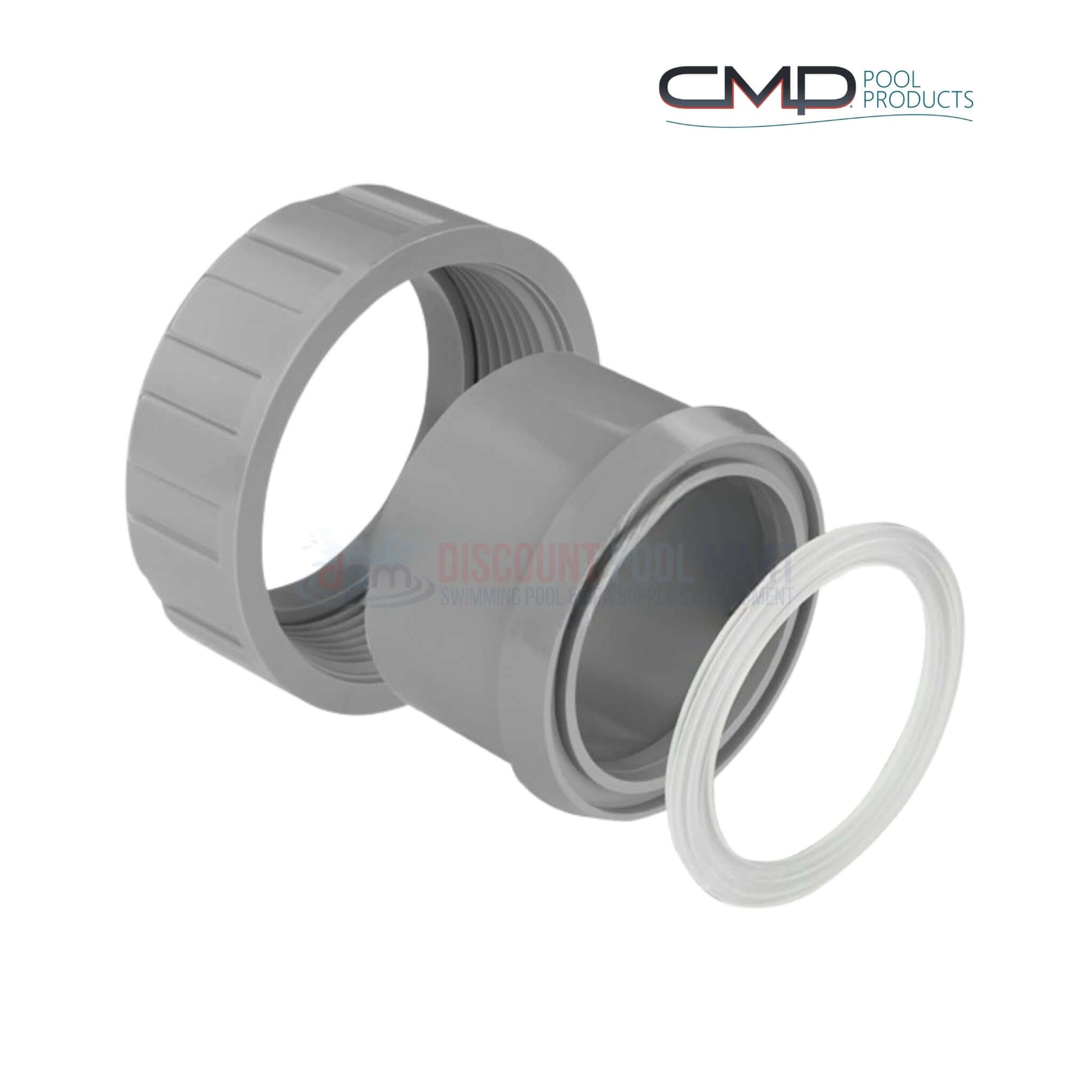 CMP PVC Connector Union for Raypak Heater 2" - Durable 2 Pack by Discount Pool Mart DPM - Leak-free connection.