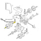 Exploded diagram of CMP Rear Wheel Large Axle 25563-170-000 for Polaris Vac-Sweep 180 280 cleaners.
