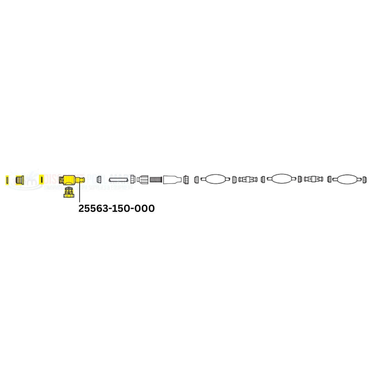 CMP Replacement for Polaris Universal Wall Fitting Connector 25563-150-000 from Discount Pool Mart DPM