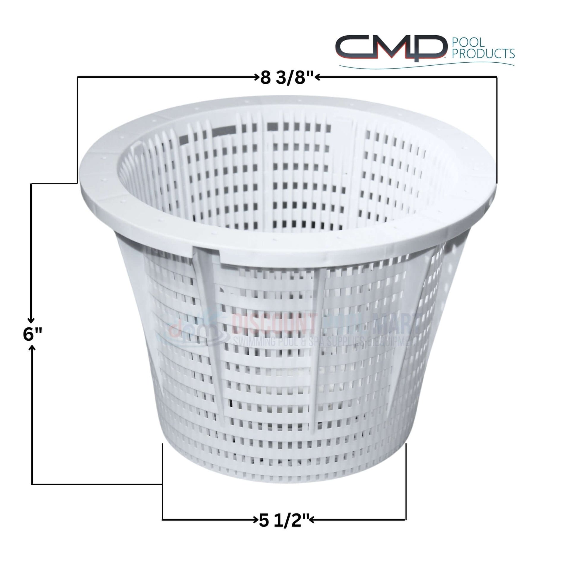 CMP Skimmer Basket 27180-200-000 for Pentair Admiral S20, 8.375" top diameter, Discount Pool Mart DPM