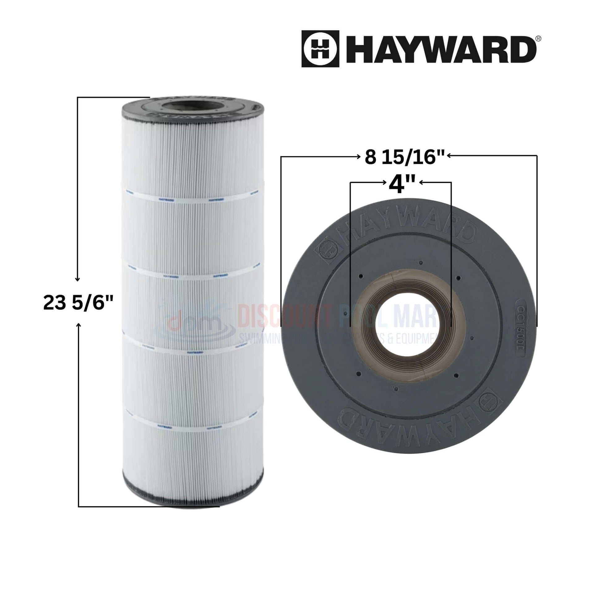 Hayward CX150XRE | SwimClear C150S Filter Cartridge 150 Sq. Ft. 23.5" tall, 4" diameter, designed for optimal pool filtration. | Discount Pool Mart