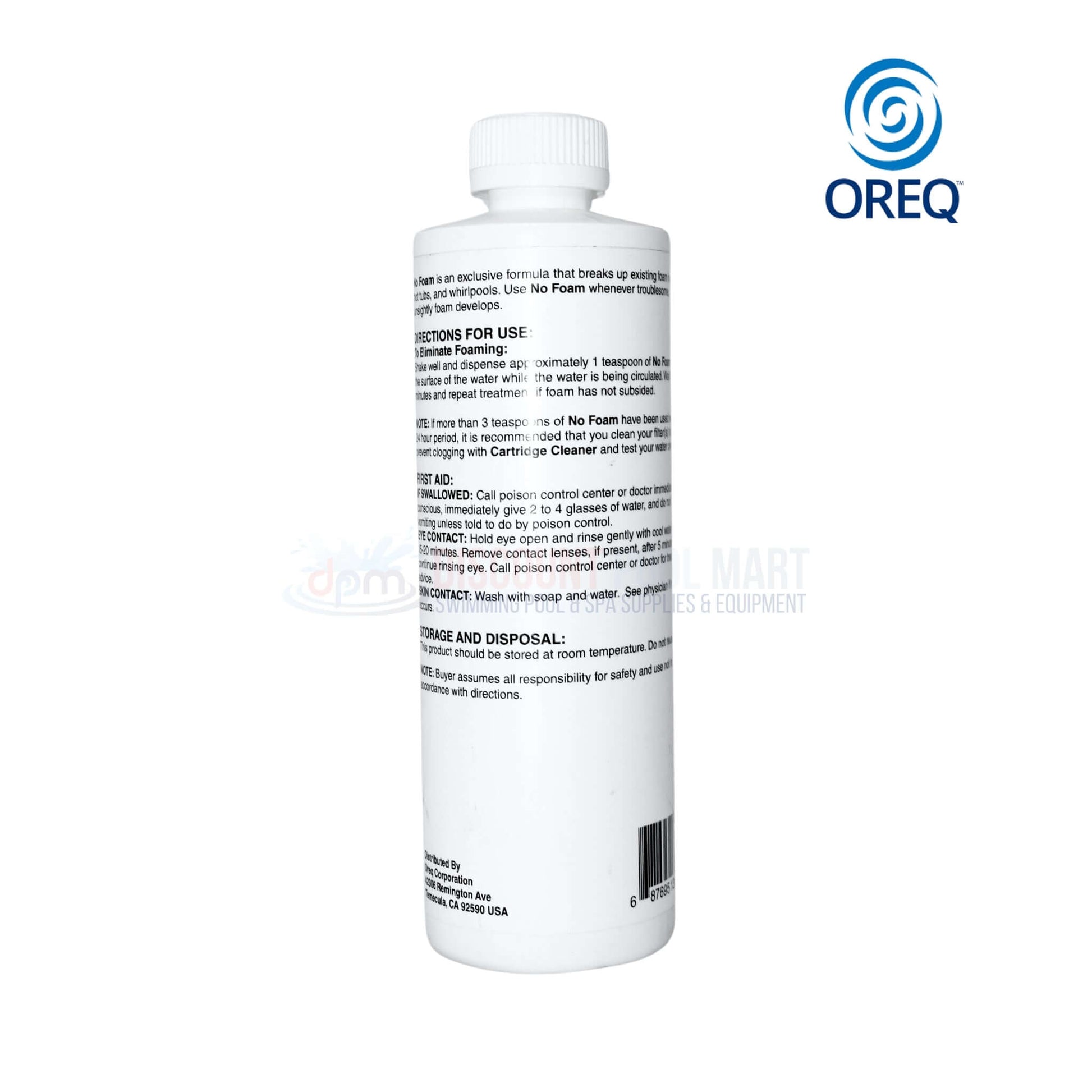 Clear Spa chemical kit by OREQ for hot tubs, featuring instructions and water balancers from Discount Pool Mart DPM.