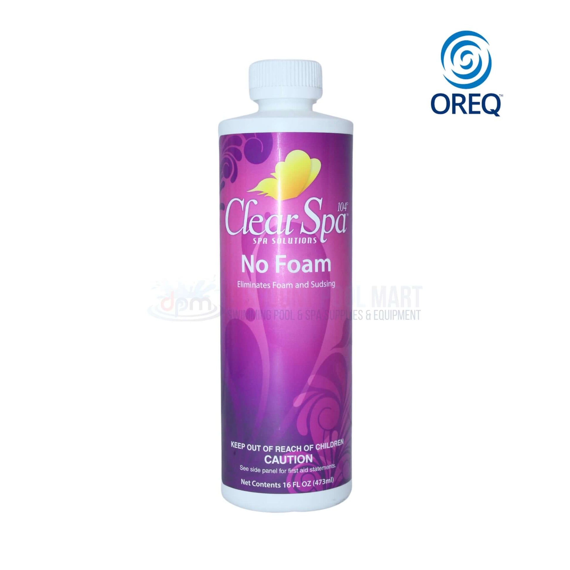 Clear Spa No Foam eliminates foaming and sudsing in hot tubs; Buy from Discount Pool Mart DPM for optimal spa performance.