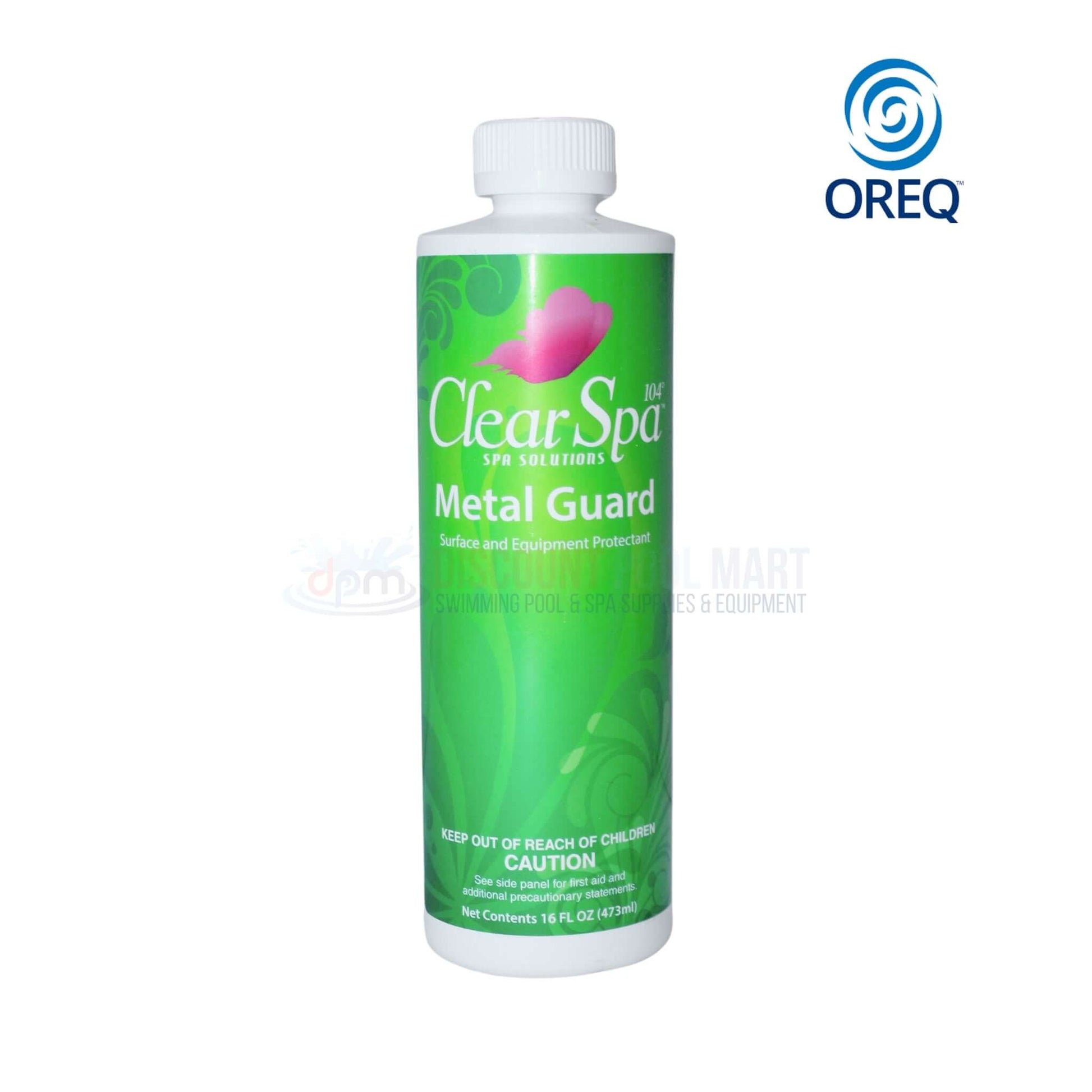 Clear Spa Metal Guard surface and equipment protector from DPM, ideal for hot tubs and spa care at Discount Pool Mart.