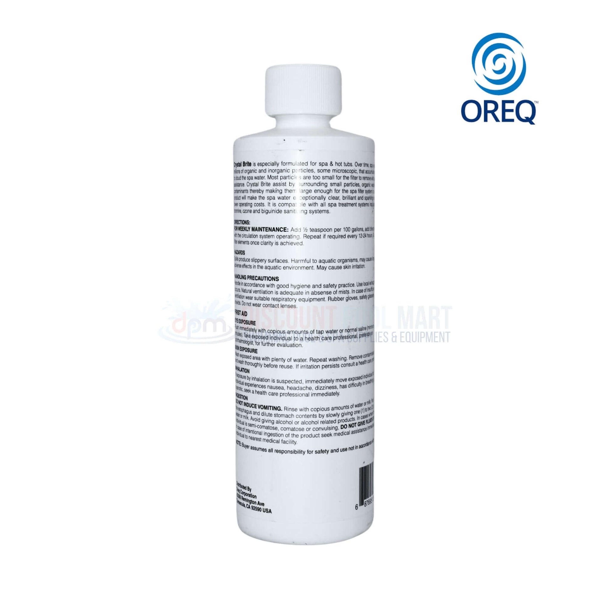 Clear Spa Start-Up chemical kit for hot tubs by OREQ, available at Discount Pool Mart DPM, ensures optimal spa performance.