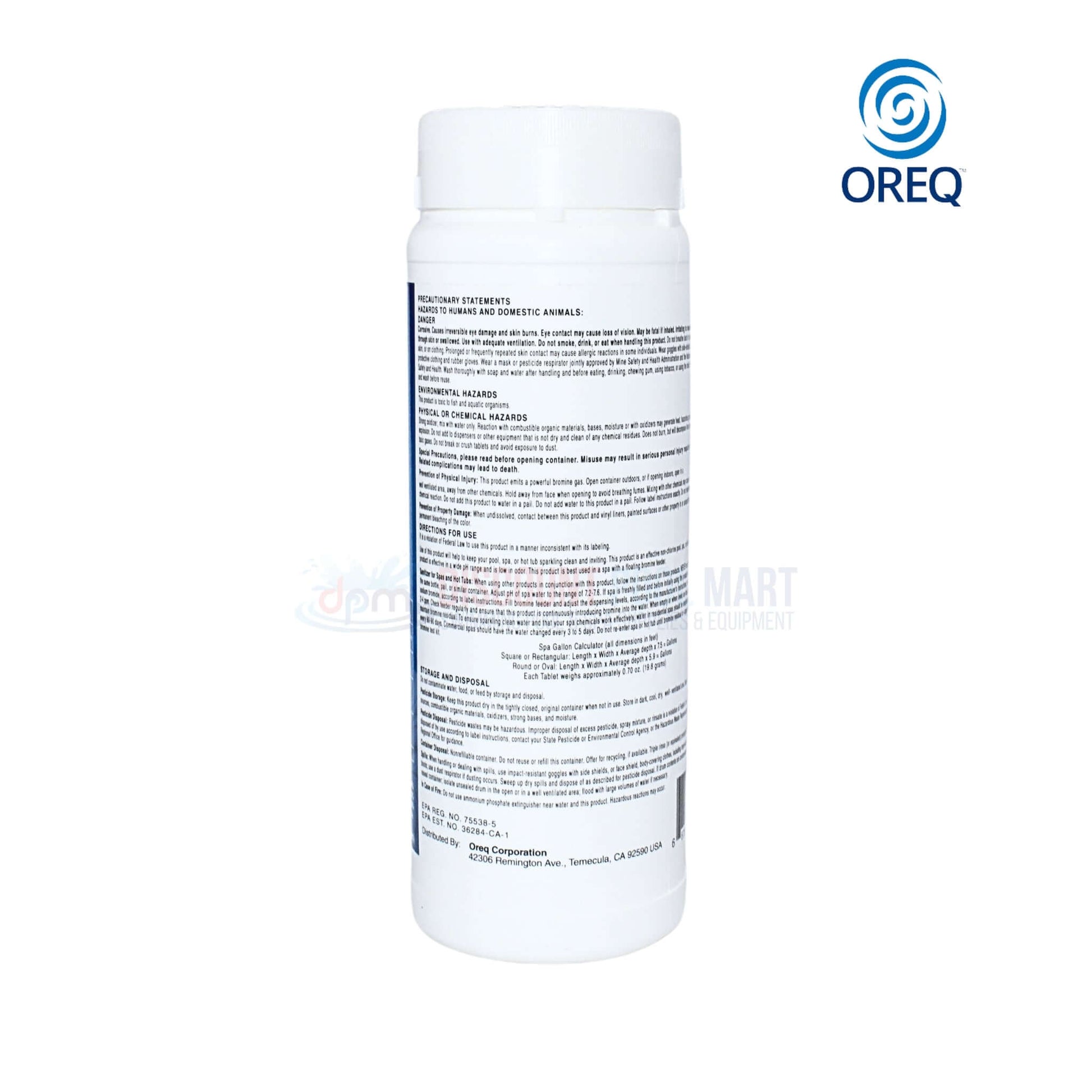 Clear Spa Bromo Bright Tablets 1" for effective water sanitization in spas from Discount Pool Mart DPM.