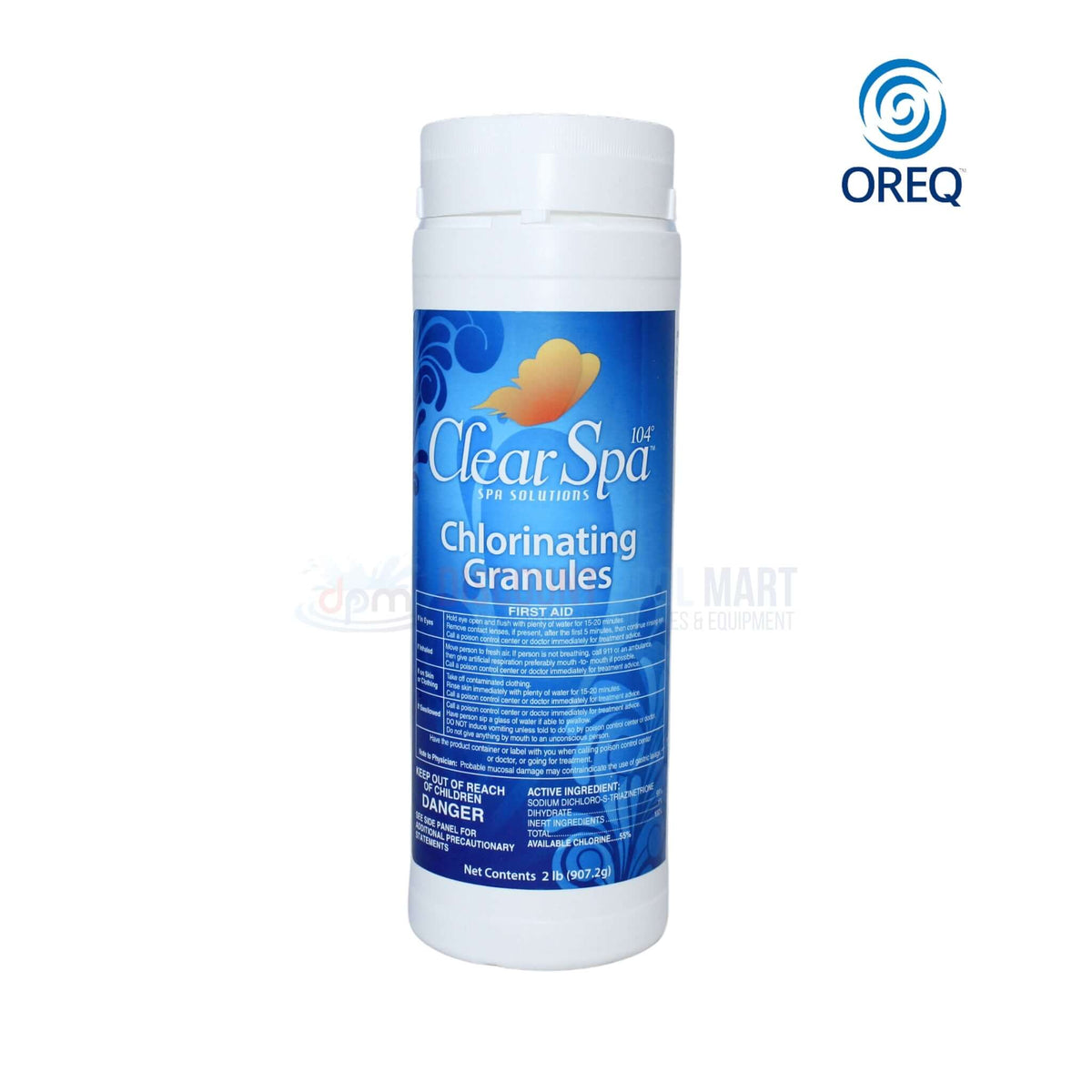 Clear Spa Chlorinating Granules 2lb CSDD002 by Discount Pool Mart for clean, sanitized spa water.