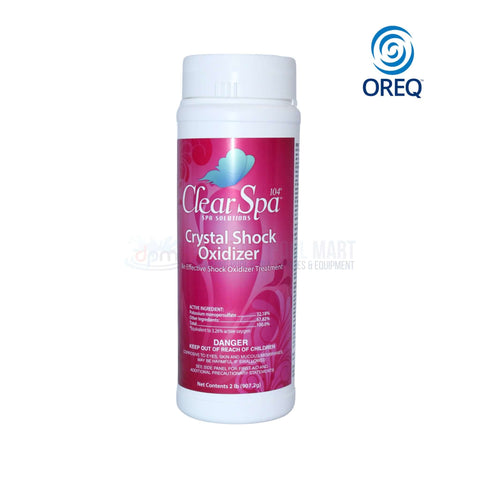ClearSpa Crystal Shock Oxidizer 2 lbs CSPM002 by Discount Pool Mart DPM, effective non-chlorine spa cleaner.