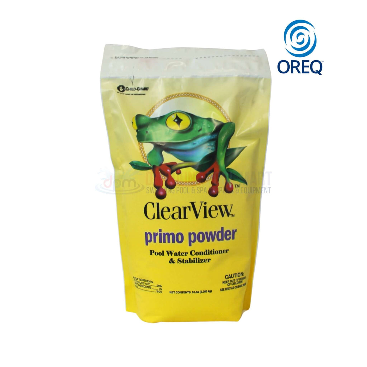 ClearView Primo Powder Conditioner & Stabilizer 5 lbs by Discount Pool Mart DPM for effective pool water treatment.