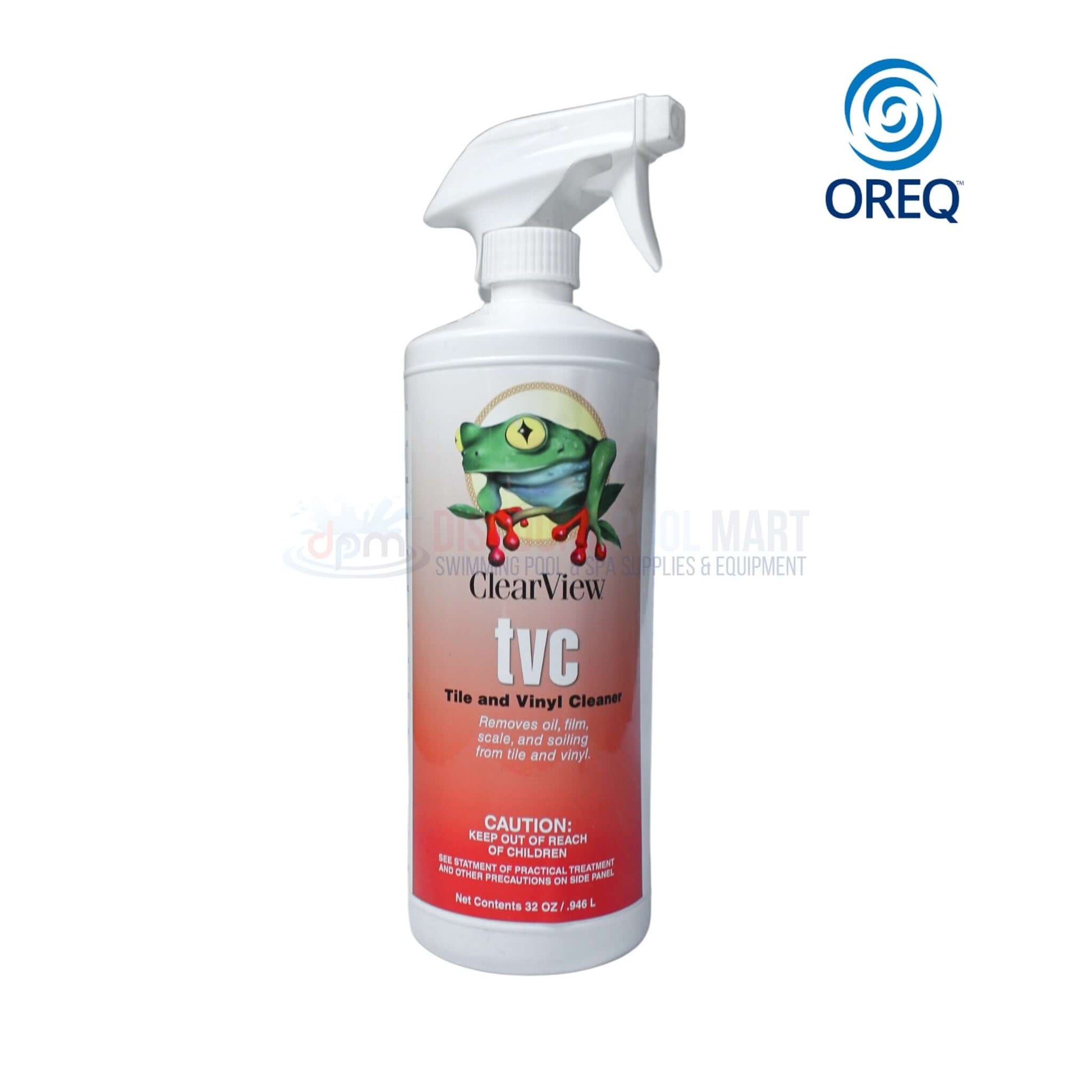 ClearView TVC Tile & Vinyl Cleaner 32 oz from Discount Pool Mart, effective for dirt, grime, and stains on floors.