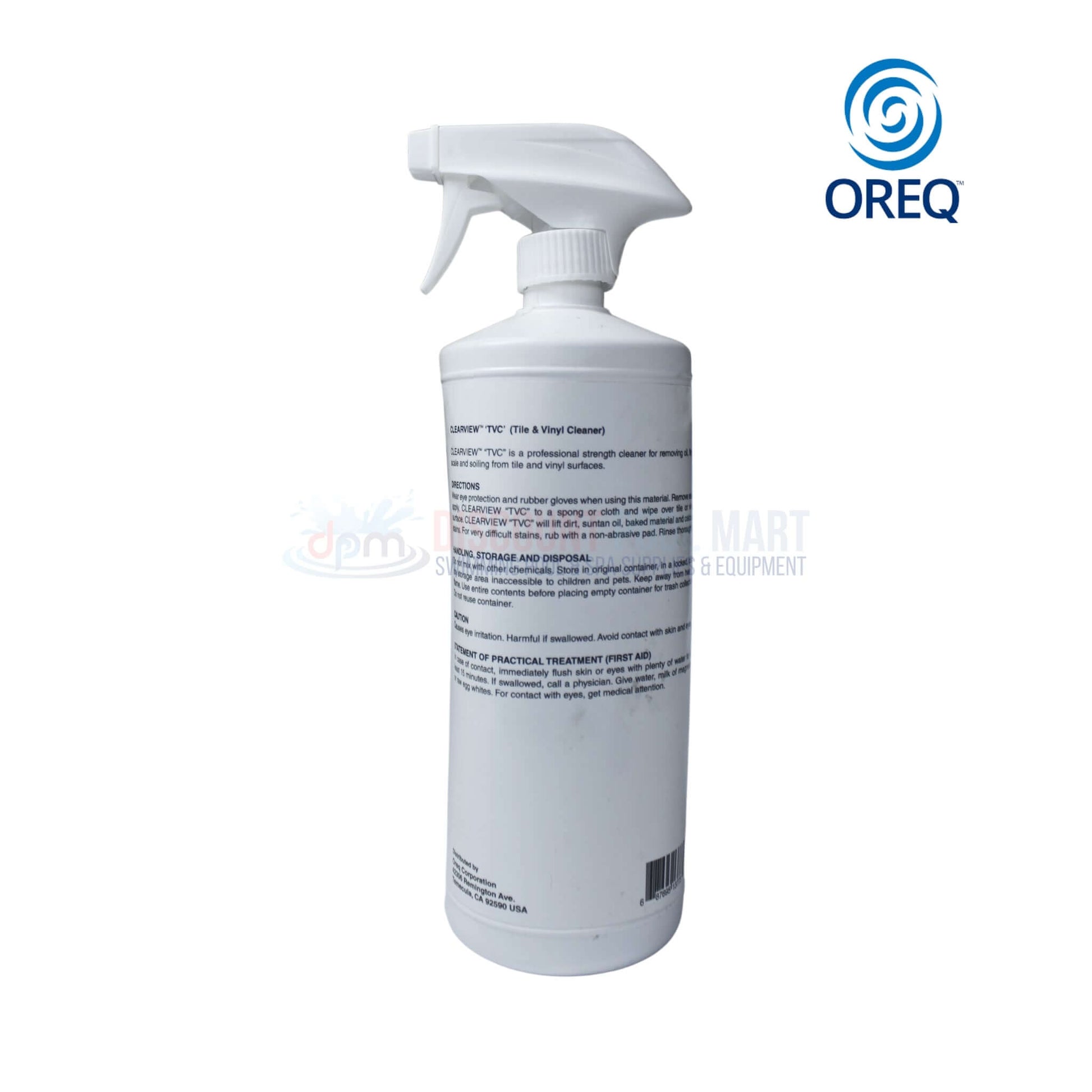 ClearView TVC Tile & Vinyl Cleaner 32 oz CVLTVCQT12 by Discount Pool Mart DPM for effective cleaning and shine restoration.