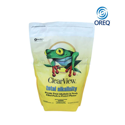 ClearView Total Alkalinity 10 lbs bag from Discount Pool Mart, ideal for balancing pool water chemistry and protecting surfaces.