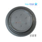 AquaStar 10" Round Gray Suction Outlet Cover CC10103 with screws, ideal for pool supplies from DPM, durable and UV-stabilized.