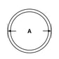Diagram showing circular measurement labeled 'A' for spa and hot tub cover fitting.