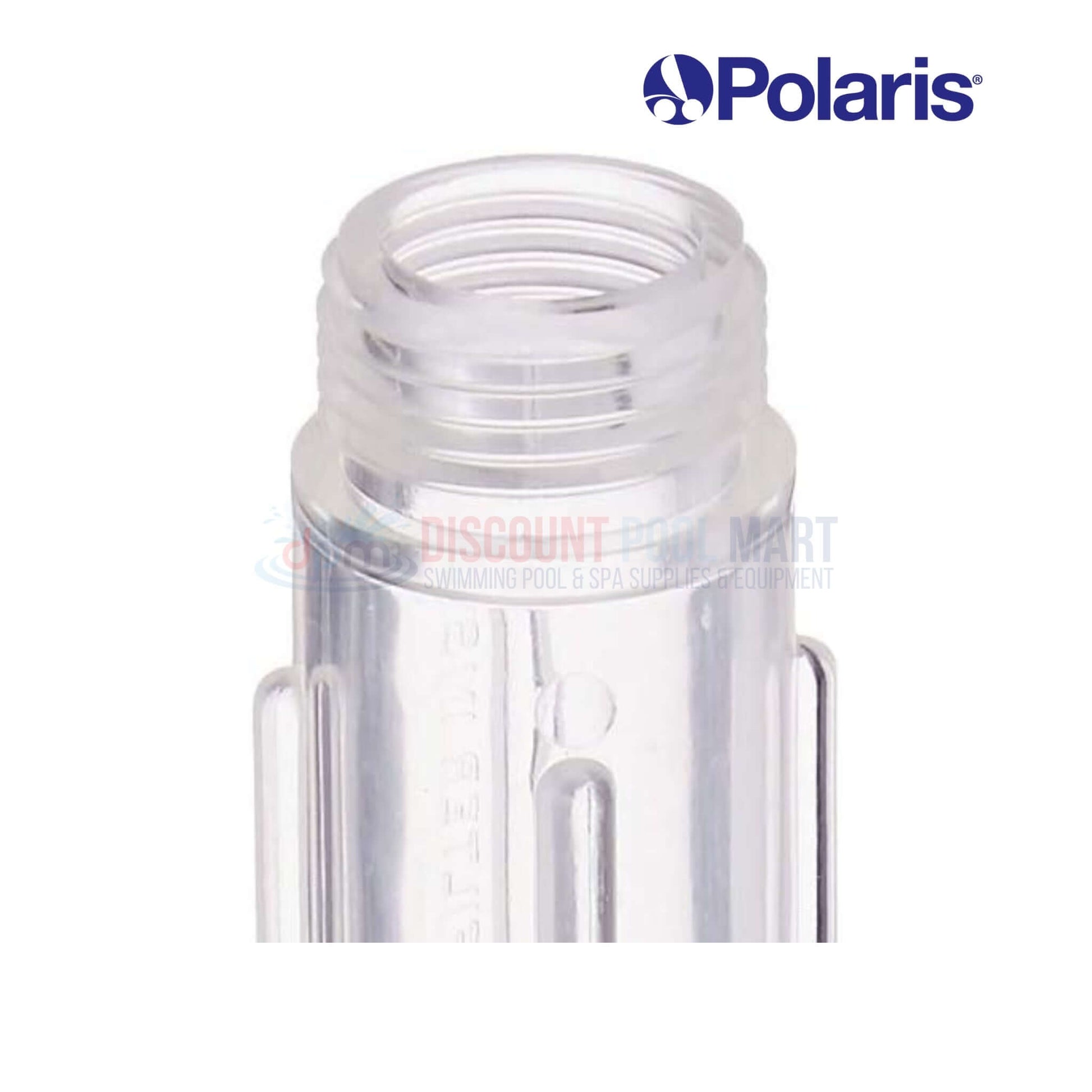 D31 | Polaris Hose Barb Strainer Housing For 180 Cleaners, clear and impact-resistant, ideal for Polaris pool cleaners - Discount Pool Mart.