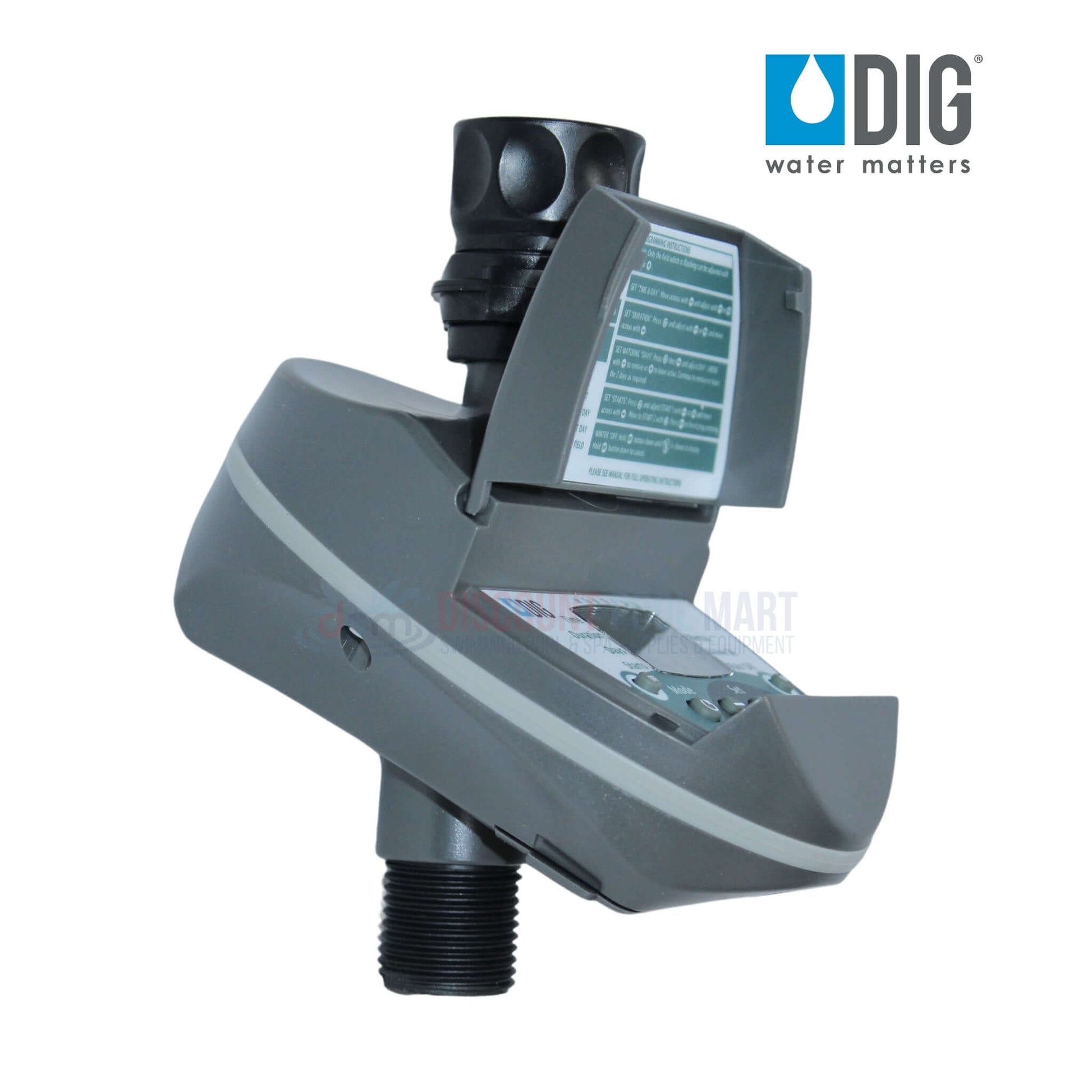 DIG Digital Hose End Timer B09D 3/4" - buy at Discount Pool Mart DPM for reliable garden watering solutions.
