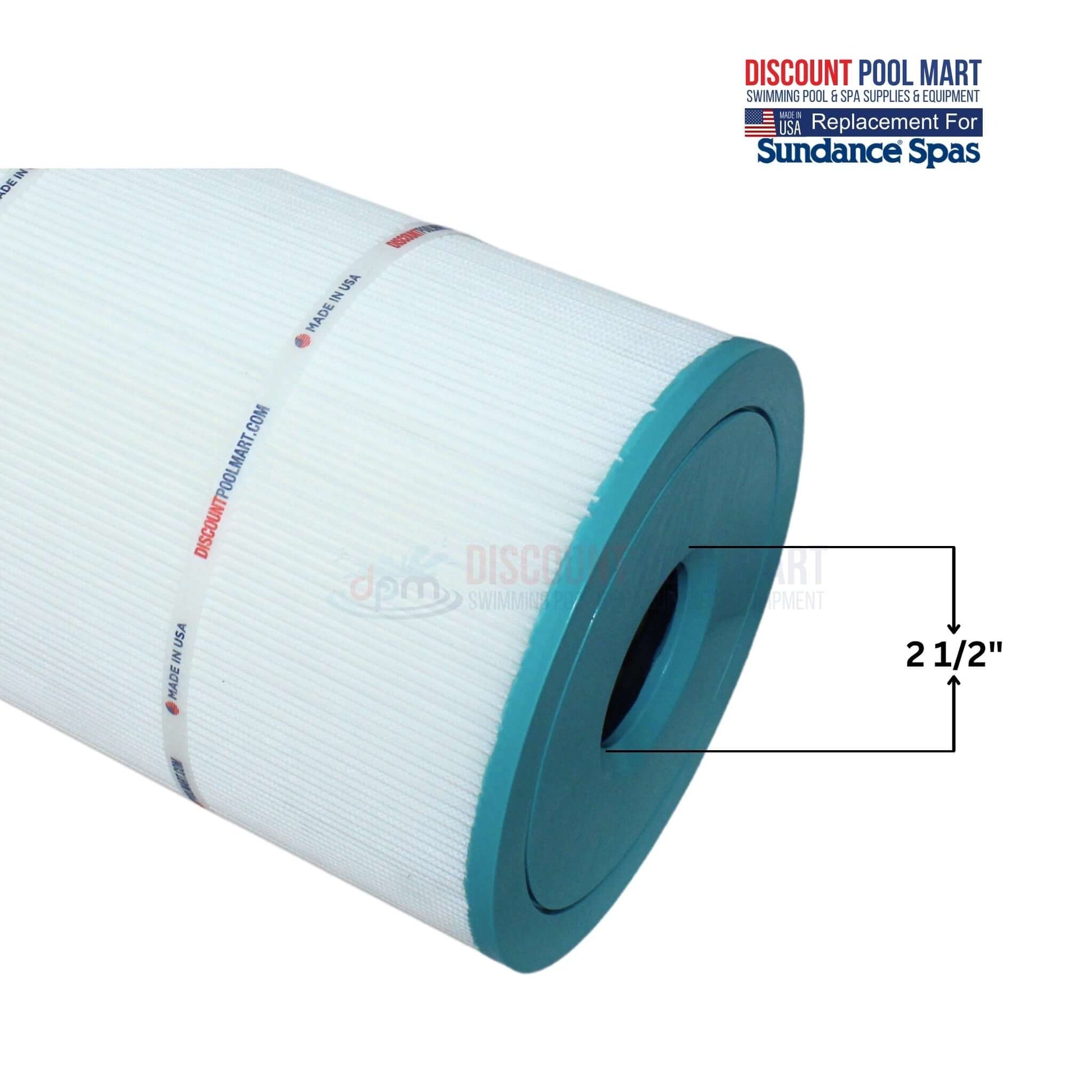 DPM-8326 Cartridge for Sundance Spas, 125 Sq. Ft., 21/2" fitting, by Discount Pool Mart.