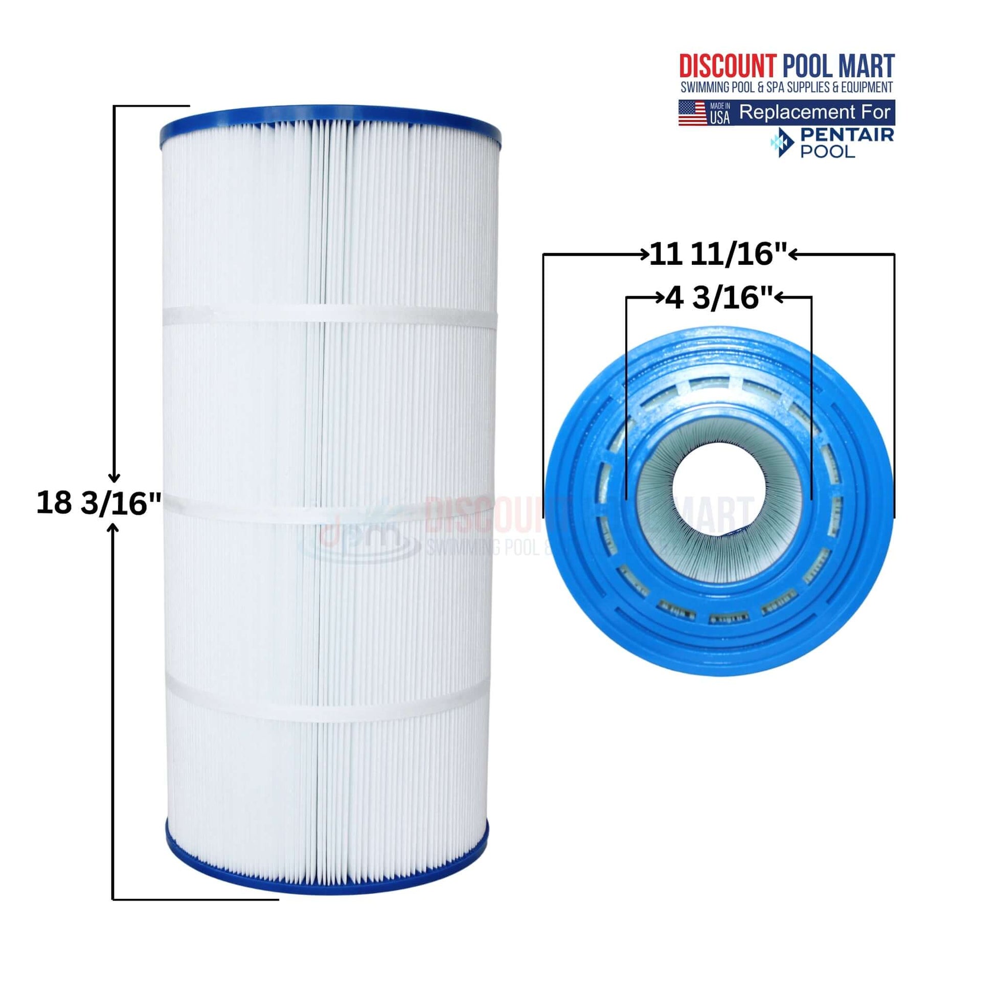 DPM-SR70 Cartridge for Sta-Rite Posi-Flo 70, 70 sq. ft., 177008 | Discount Pool Mart Replacement Filter