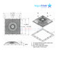 12MF101 | AquaStar Square MoFlow Suction Outlet Cover & Mud Frame 12"
