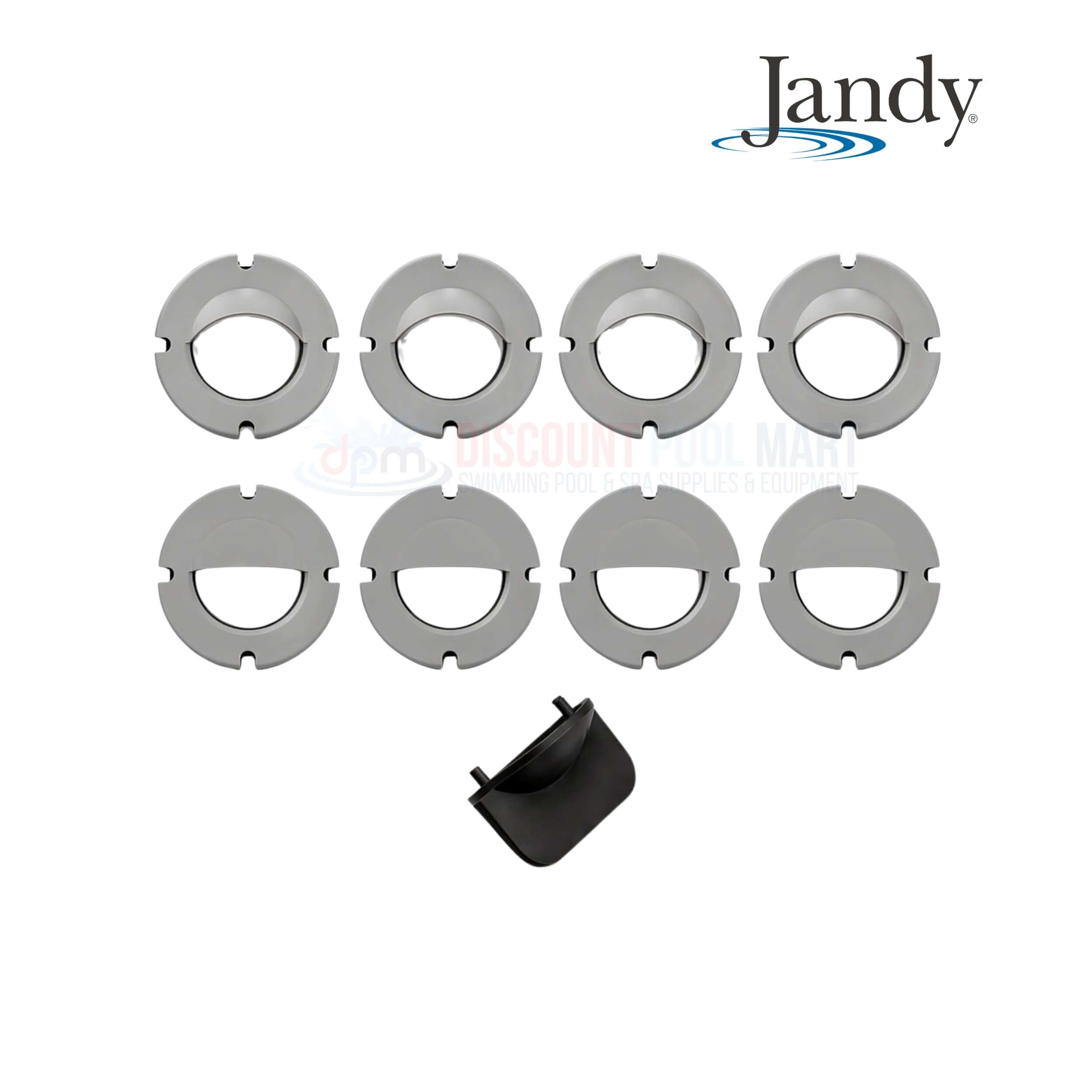 LENSCVRG | Jandy HydroCool Nicheless Light Lens Cover Kit Gray