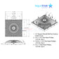 R12MF101 | AquaStar 12" Square Retrofit MoFlow Suction Outlet Cover