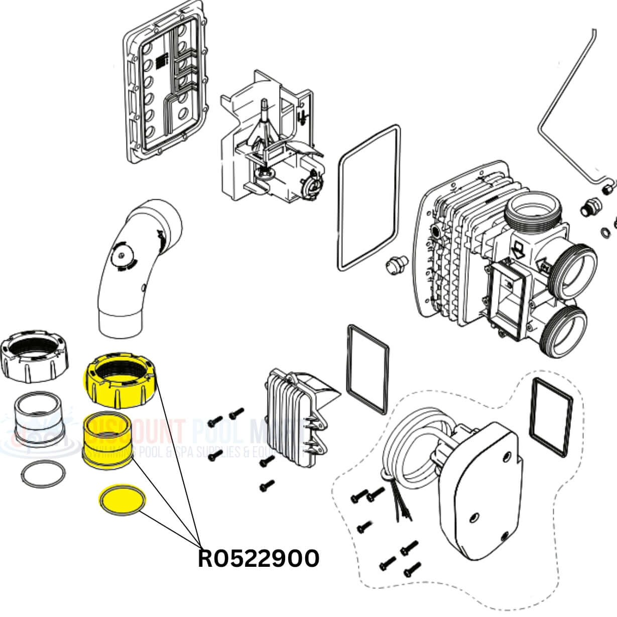 R0522900 | Jandy Universal Half Union For DEV and DEL Filters