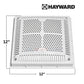 Hayward 12 x 12 in. High-Flow VGB Main Drain Cover & Frame - 2-Pack | WG1032HF2PAK2