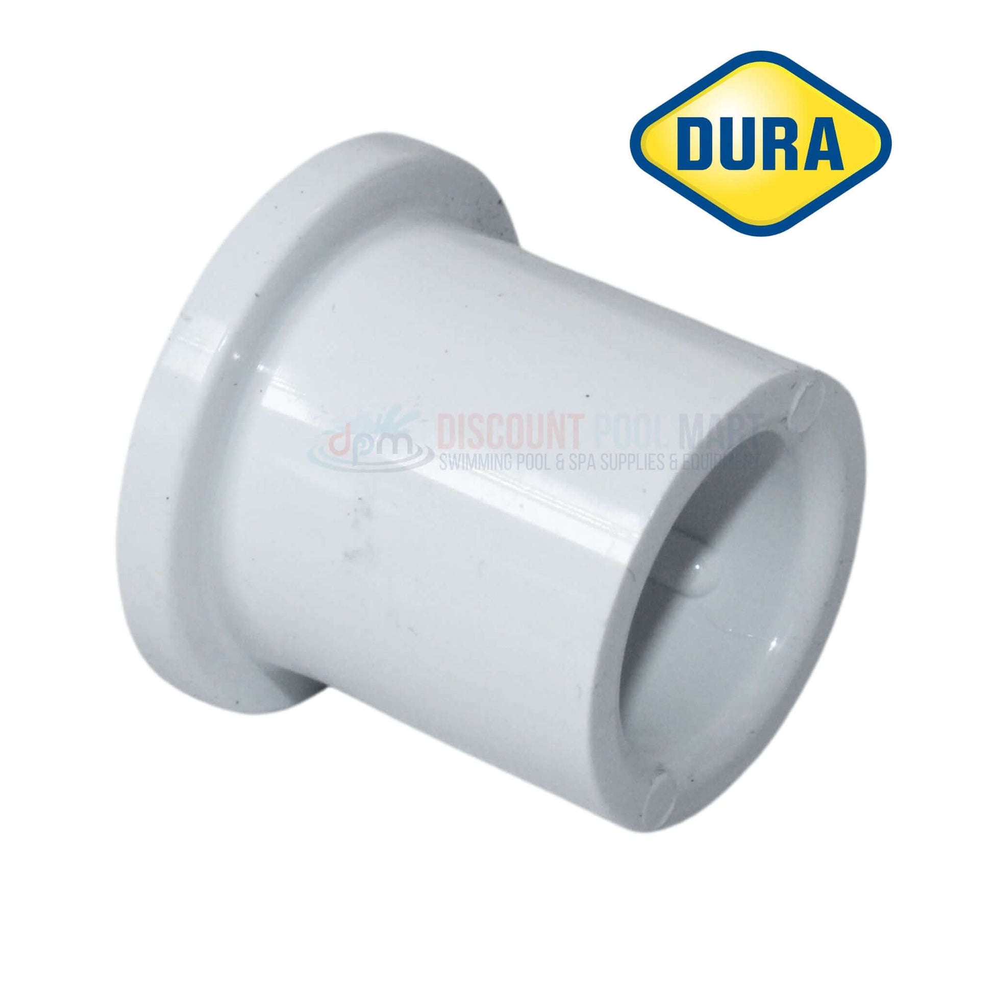 Dura Plastic Reducer Bushing 438-098BC 3/4" x 1/4" fitting from Discount Pool Mart DPM for plumbing systems.