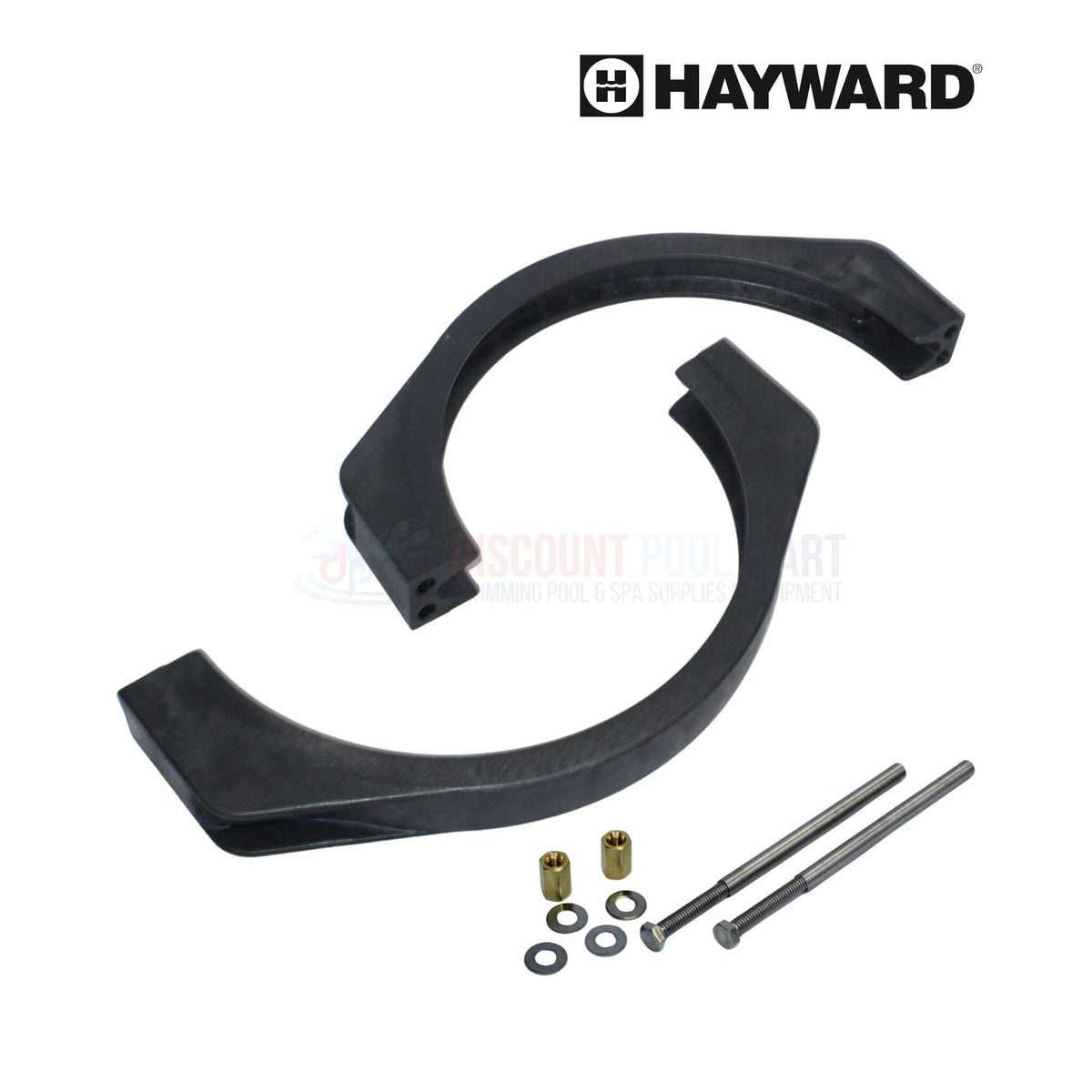 Hayward ECX4000C Perflex Filter Clamp Assembly with bolts and nuts for pool parts from Discount Pool Mart.
