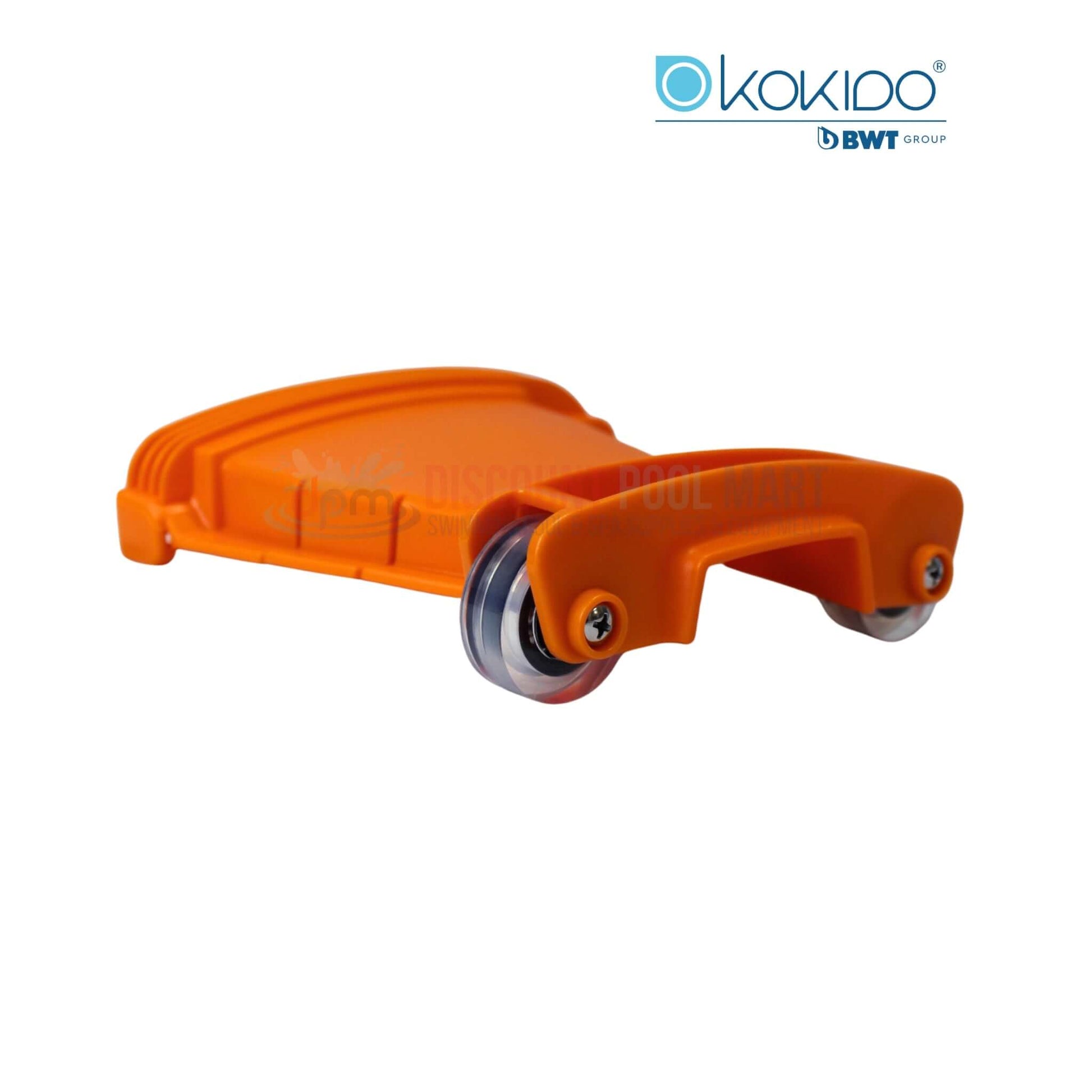 BWT Kokido Turbo EV105ASM03 orange left wing extension for EV105CBX pool vacuum, part of Discount Pool Mart supplies.