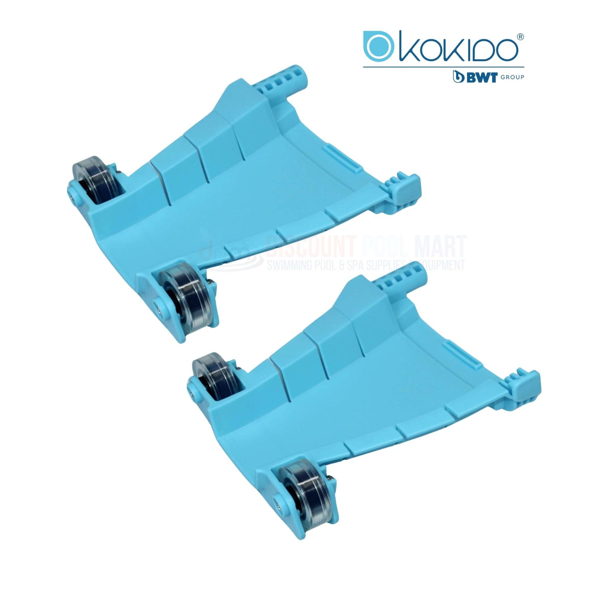 BWT Kokido Turbo EV105ASM03 Left & Right Wing Extensions, blue, OEM pool vacuum parts by Discount Pool Mart.