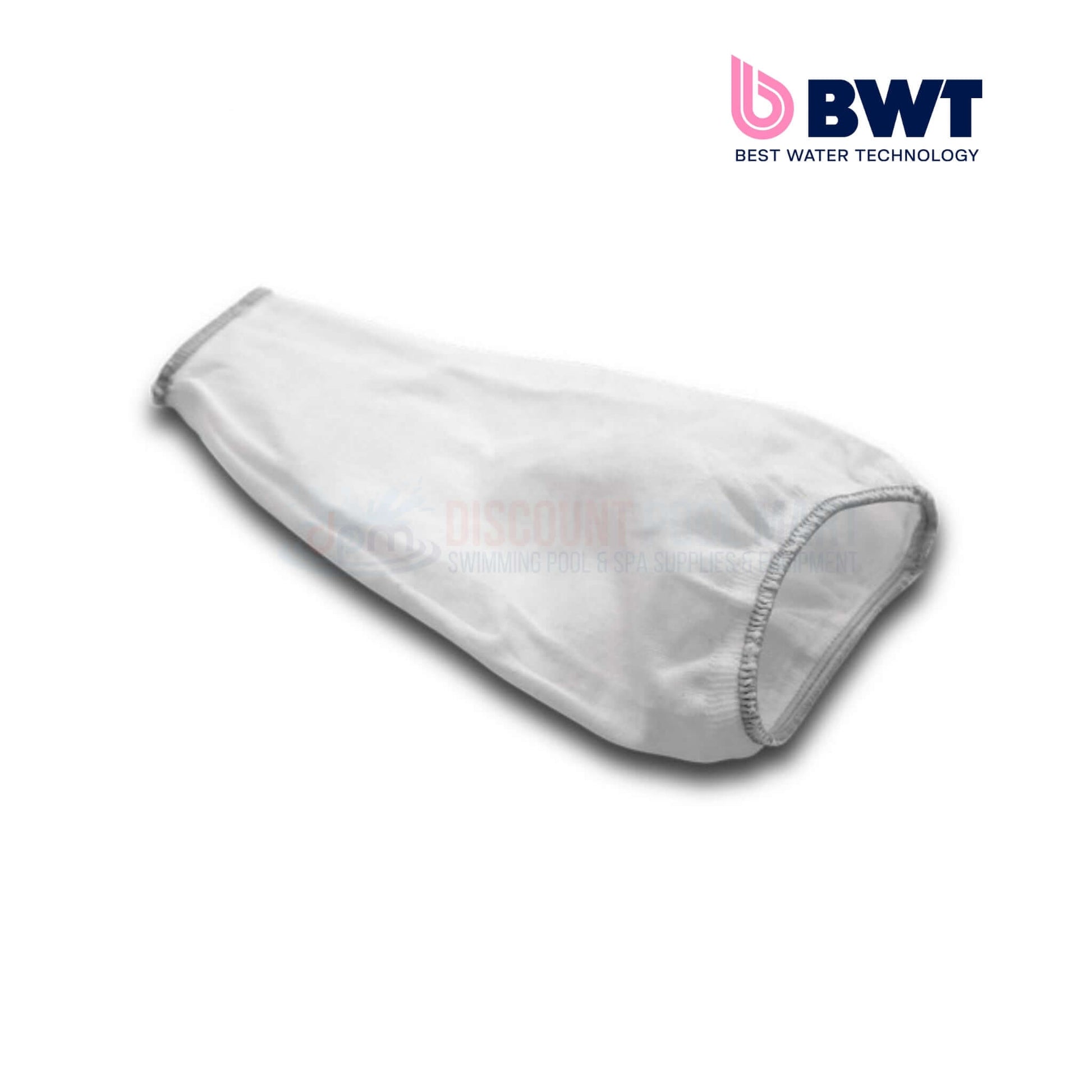BWT PK X-Flow pool vacuum filter bag, white, for BC55 model, designed for effective pool debris collection at Discount Pool Mart.