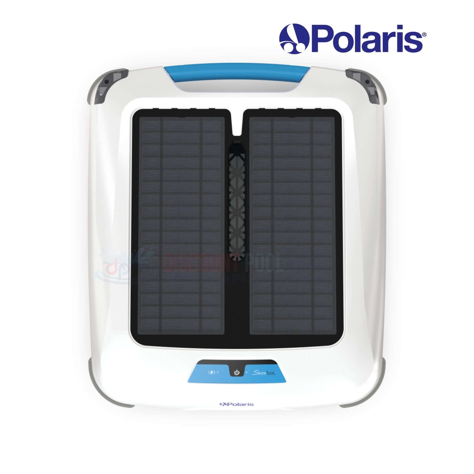 Polaris Skimbot Solar Surface Cleaner FSKIMBOT by Discount Pool Mart DPM, solar-powered robotic pool cleaner.