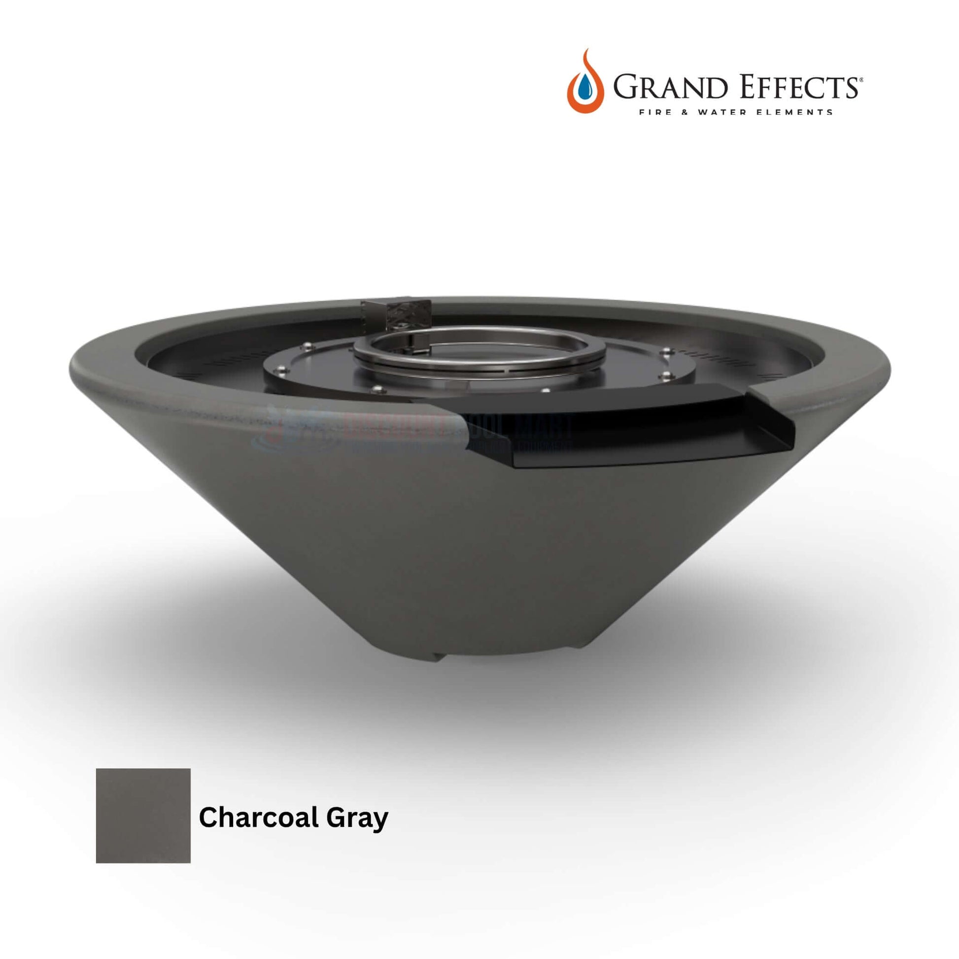 Grand Effects Essex Fire & Water Bowl in Charcoal Gray from Discount Pool Mart DPM. SKU: [insert SKU]