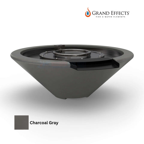 Grand Effects Essex Fire & Water Bowl in Charcoal Gray from Discount Pool Mart DPM. SKU: [insert SKU]