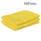 FatTowels Kingsized Velour Beach Towels, 36x72 inches, bright yellow color, ideal for poolside, SKU FT35. Discount Pool Mart DPM.