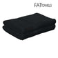 FatTowels Kingsized Velour Beach Towel 36" x 72" FT35 from Discount Pool Mart DPM, luxurious and durable black towel.