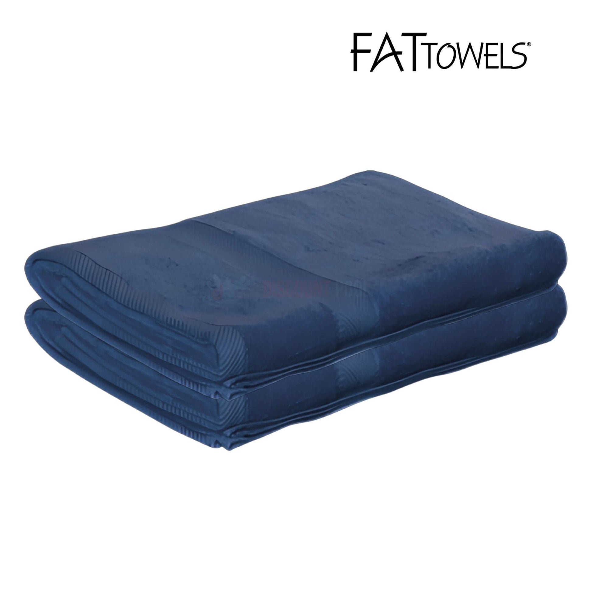 FatTowels Kingsized Velour Beach Towel, 36" x 72", Navy Blue, SKU FT35, Discount Pool Mart DPM