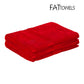 FatTowels Kingsized Velour Beach Towel in red, 36" x 72", thick cotton, DPM, SKU FT35.