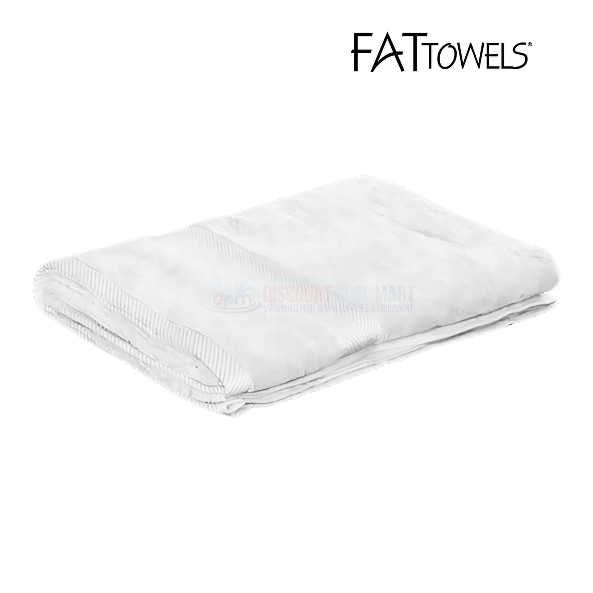 FatTowels Big & Bright Terry Beach Towel 35" x 65" in white, Discount Pool Mart DPM SKU: 12345